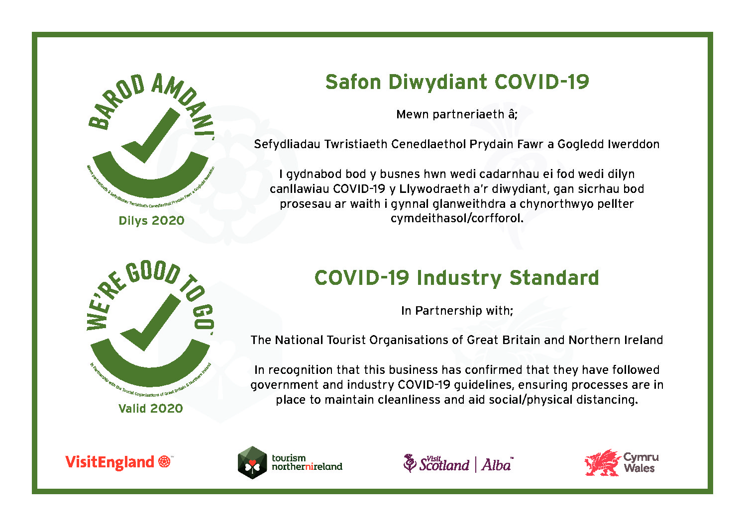 “We’re Good to Go” – Industry Standard